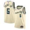Camiseta Hombre NBA Milwaukee Bucks Gary Trent JR 2025-26 Nike City Edition Blanco Swingman